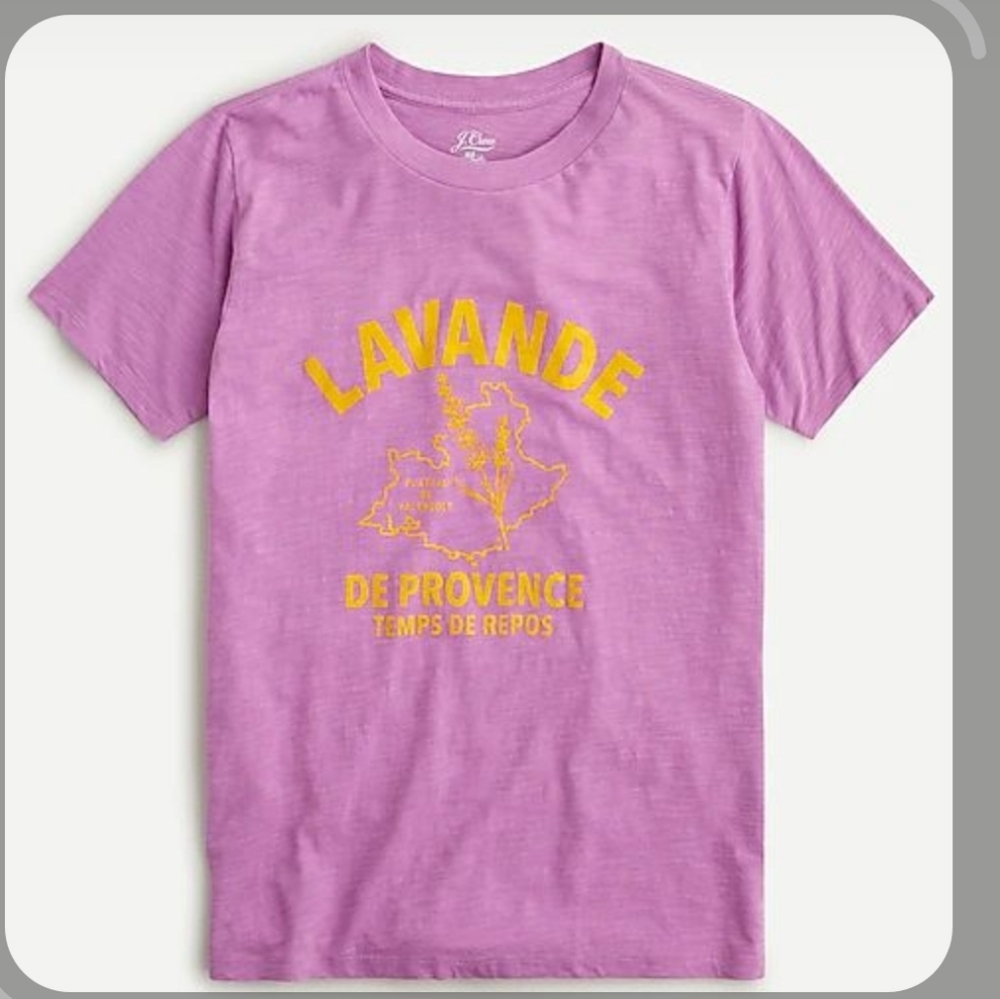 J CREW Lavande Tee 2x
